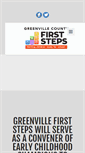 Mobile Screenshot of greenvillefirststeps.org